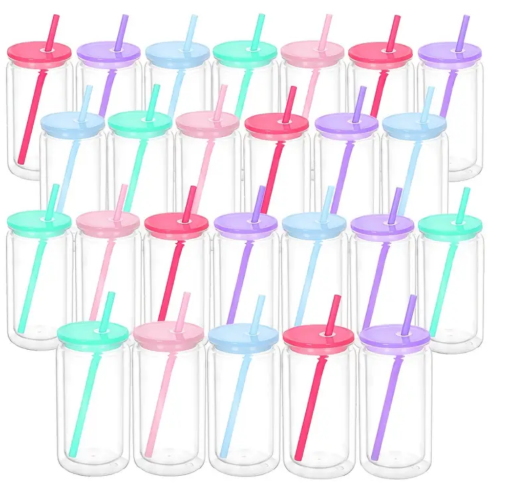 16oz Colored Lid Cup